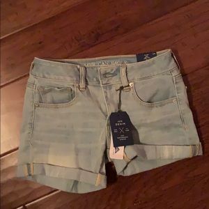 American Eagle Light Wash Shorts